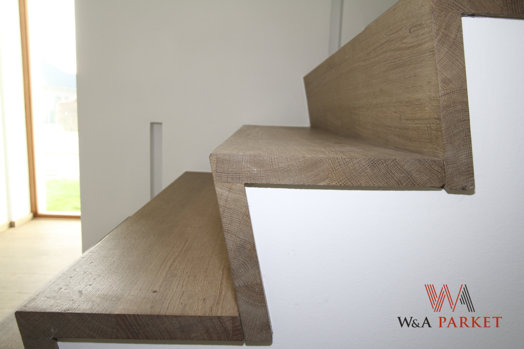 Massieve traptreden zag vorm, Verouderd door legno | W&A Parket