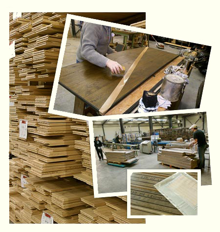 Di legno productieproces