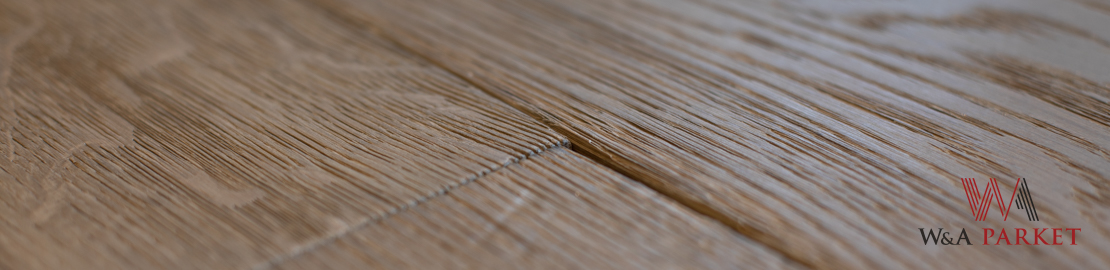 Di legno plank eiken verouderd parket vloer- detail foto van plank verouderd geborsteld parket - Banner- W&A parket