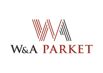 Logo W&A Parket - Grof- RGB zwart - Rood zwart